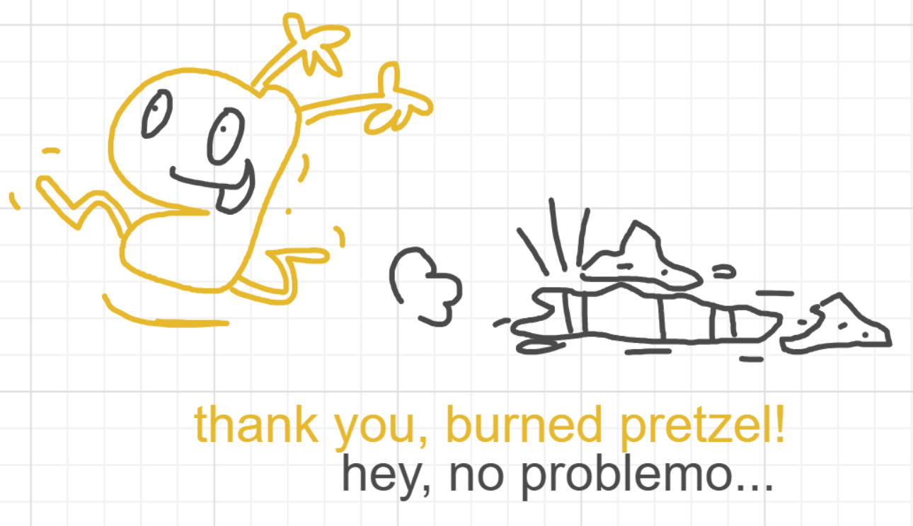 A panel from I've Been Everywhere, Man, episode nine of the Board Boards object show by Furretwalk/WalkingFurret.